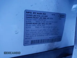 2020 Audi SQ5 Prestige with VIN WA1C4AFY7L2030314, listed as a Copart auction lot 80626253 with Not Provided miles and . Bid and sale history available at DreamBid. Image 14.