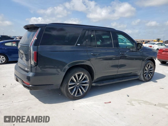 2022 Cadillac Escalade Sport Platinum with VIN 1GYS4GKL3NR214507, listed as a Copart auction lot 61359575 with 58,466 mi miles and Salvage title. Bid and sale history available at DreamBid. Image 3.