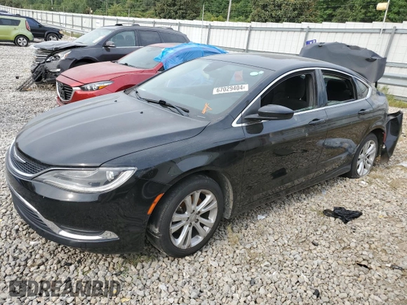 2015 Chrysler 200 Limited with VIN 1C3CCCAB9FN655585, listed as a Copart auction lot 67029404 with Not Provided miles and Salvage Title. Bid and sale history available at carsss.com. Image 1.
