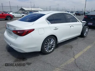 2020 Infiniti Q50 Luxe with VIN JN1EV7AP0LM203773, listed as a IAAI auction lot 42028051 with 46,389 mi miles and . Bid and sale history available at DreamBid. Image 4.