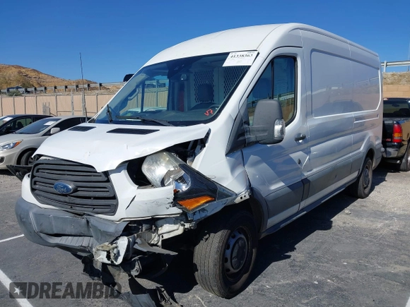 2016 Ford Transit z VIN 1FTYE2CM6GKA15762, wystawiony jako IAAI lot #41338363 z przebiegiem Nie podano mil oraz . Historia ofert i sprzedaży dostępna na DreamBid. Obrazek 2.