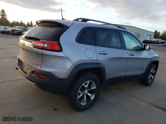 2018 Jeep Cherokee Trailhawk with VIN 1C4PJMBXXJD549650, listed as a Copart auction lot 76026044 with 0 mi miles and Salvage Title. Bid and sale history available at carsss.com. Image 3.