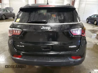 2018 Jeep Compass Latitude with VIN 3C4NJDBB1JT259366, listed as a Copart auction lot 48761085 with 56,190 mi miles and Salvage Title. Bid and sale history available at DreamBid. Image 6.