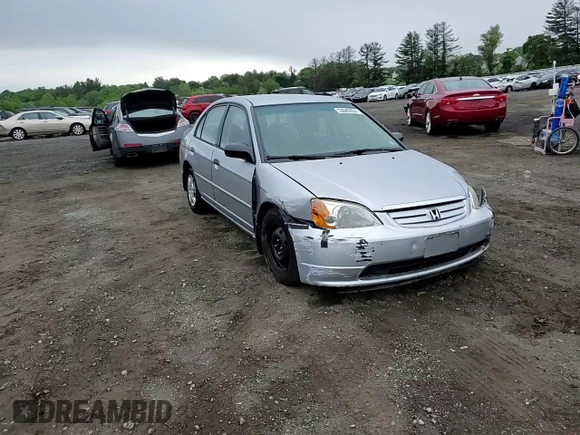 2001 Honda Civic LX with VIN 2HGES16531H537372, listed as a Copart auction lot 53040894 with 55,726 mi miles and Salvage Title. Bid and sale history available at carsss.com. Image 11.