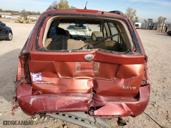 2007 Kia Rondo EX with VIN KNAFG526077103910, listed as a Copart auction lot 82367944 with 214,339 mi miles and Salvage Title. Bid and sale history available at carsss.com. Image 6.
