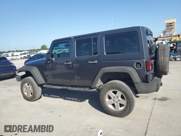 2018 Jeep Wrangler Unlimited Sport with VIN 1C4BJWDG4JL911688, listed as a Copart auction lot 64243545 with 66,718 mi miles and Salvage title. Bid and sale history available at DreamBid. Image 2.