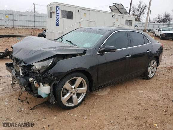 2014 Chevrolet Malibu LTZ with VIN 1G11J5SXXEF164619, listed as a Copart auction lot 43055335 with 121,336 mi miles and Salvage Title. Bid and sale history available at carsss.com. Image 1.