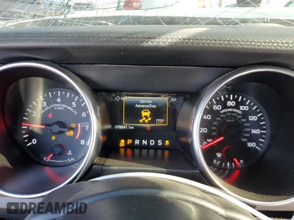 2020 Ford Mustang EcoBoost with VIN 1FATP8UH5L5146916, listed as a Copart auction lot 52550215 with 79,247 mi miles and Salvage title. Bid and sale history available at DreamBid. Image 9.