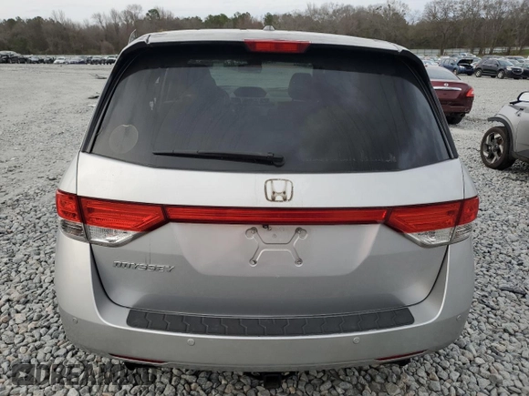 2014 Honda Odyssey Touring with VIN 5FNRL5H90EB096137, listed as a Copart auction lot 47192275 with 164,620 mi miles and Salvage Title. Bid and sale history available at DreamBid. Image 6.