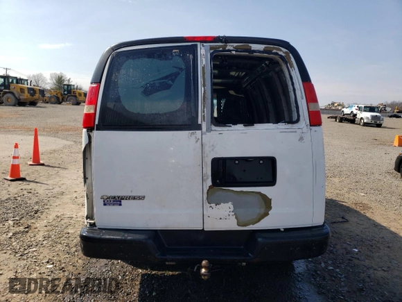 2010 Chevrolet Express Cargo Van with VIN 1GCUGADX0A1100654, listed as a Copart auction lot 47570865 with 0 mi miles and Salvage Title. Bid and sale history available at carsss.com. Image 6.