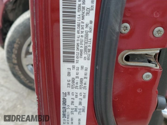 2014 Ram 1500 Express with VIN 1C6RR6KT8ES356643, listed as a Copart auction lot 50943065 with 134,979 mi miles and Salvage Title. Bid and sale history available at carsss.com. Image 14.