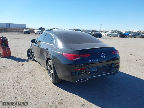 2020 Mercedes-Benz CLA with VIN WDD5J4GB5LN033204, listed as a IAAI auction lot 41403610 with 50,047 mi miles. Bid and sale history available at carsss.com. Image 3.