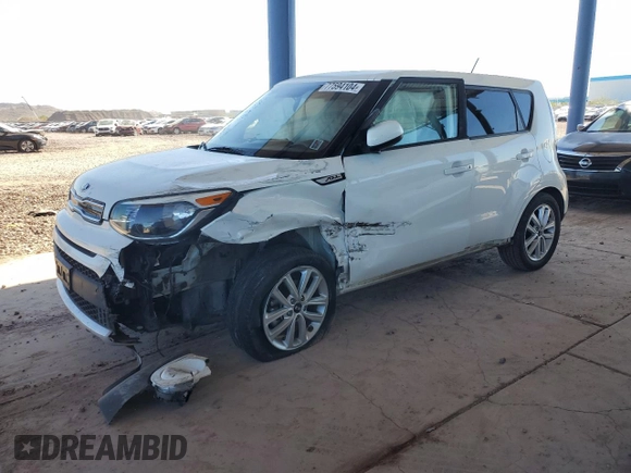 2018 Kia Soul + with VIN KNDJP3A51J7577625, listed as a Copart auction lot 77594104 with 103,288 mi miles and Salvage Title. Bid and sale history available at carsss.com. Image 1.