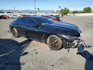 2023 BMW 8 Series M850i with VIN WBAGV8C06PCL57473, listed as a Copart auction lot 39398193 with 0 mi miles. Bid and sale history available at carsss.com. Image 4.