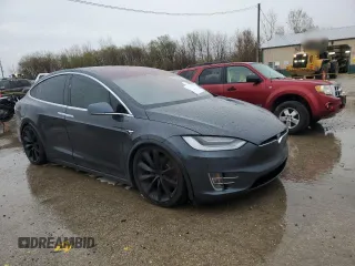 2018 Tesla Model X 75D with VIN 5YJXCAE23JF103440, listed as a Copart auction lot 50578535 with Not Provided miles and Salvage Title. Bid and sale history available at carsss.com. Image 4.