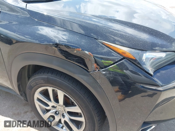 2015 Lexus NX 200t with VIN JTJYARBZ8F2003593, listed as a IAAI auction lot 42577517 with 117,965 mi miles and . Bid and sale history available at DreamBid. Image 6.