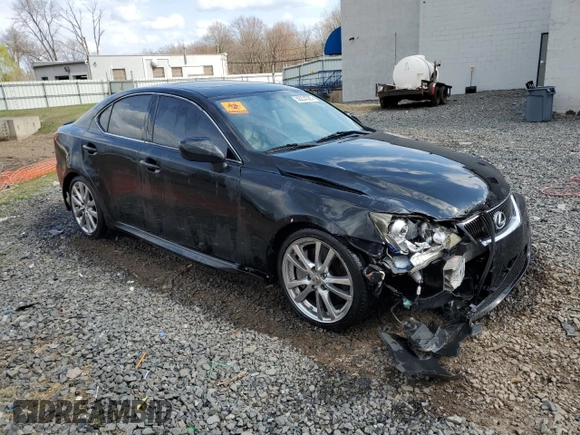 2006 Lexus IS 350 with VIN JTHBE262X62002770, listed as a Copart auction lot 50224325 with 270,328 mi miles and Salvage Title. Bid and sale history available at DreamBid. Image 4.