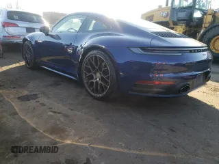 2021 Porsche 911 Carrera with VIN WP0AA2A99MS205658, listed as a Copart auction lot 81368694 with 32,347 mi miles and Salvage Title. Bid and sale history available at carsss.com. Image 2.