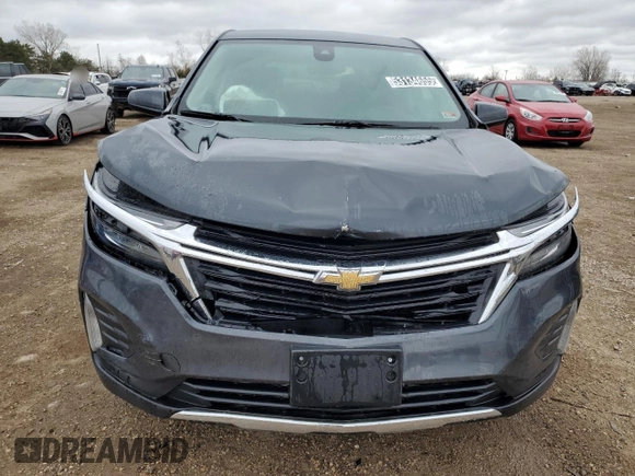 2023 Chevrolet Equinox LT with VIN 3GNAXUEG8PS197992, listed as a Copart auction lot 53134655 with 27,482 mi miles and Non Repairable. Bid and sale history available at DreamBid. Image 5.