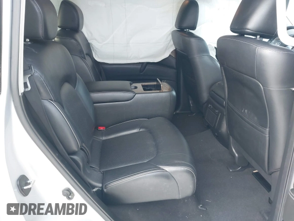 2017 Infiniti QX80 with VIN JN8AZ2NE9H9158598, listed as a IAAI auction lot 41326752 with 124,906 mi miles. Bid and sale history available at carsss.com. Image 8.