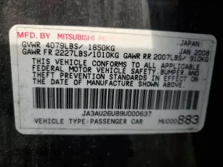 2009 Mitsubishi Lancer ES with VIN JA3AU26U89U000637, listed as a Copart auction lot 79688444 with 96,837 mi miles and Clean Title. Bid and sale history available at DreamBid. Image 12.