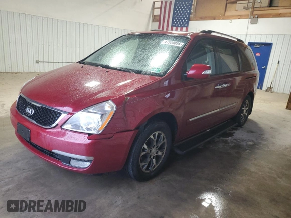 2014 Kia Sedona EX with VIN KNDMH4C76E6571930, listed as a Copart auction lot 47900095 with 156,506 mi miles and Clean Title. Bid and sale history available at carsss.com. Image 1.