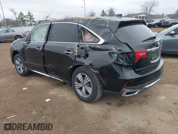 2020 Acura MDX with VIN 5J8YD3H39LL017701, listed as a IAAI auction lot 41486888 with 21,687 mi miles. Bid and sale history available at carsss.com. Image 3.