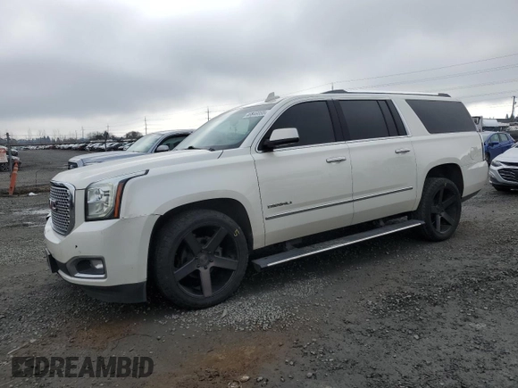 2015 GMC Yukon XL Denali with VIN 1GKS2JKJ0FR540729, listed as a Copart auction lot 46846035 with 131,849 mi miles and Salvage Title. Bid and sale history available at carsss.com. Image 1.