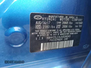 2018 Hyundai Elantra GT with VIN KMHH35LE4JU034043, listed as a Copart auction lot 79347134 with 0 mi miles and Salvage Title. Bid and sale history available at carsss.com. Image 12.