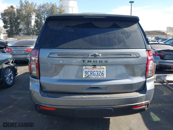 2022 Chevrolet Tahoe Z71 with VIN 1GNSKPKD3NR265727, listed as a IAAI auction lot 41212836 with 15,435 mi miles. Bid and sale history available at carsss.com. Image 16.