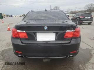 2009 BMW 7 Series 750i with VIN WBAKA83589CY33694, listed as a Copart auction lot 47671345 with 0 mi miles and Salvage Title. Bid and sale history available at carsss.com. Image 6.