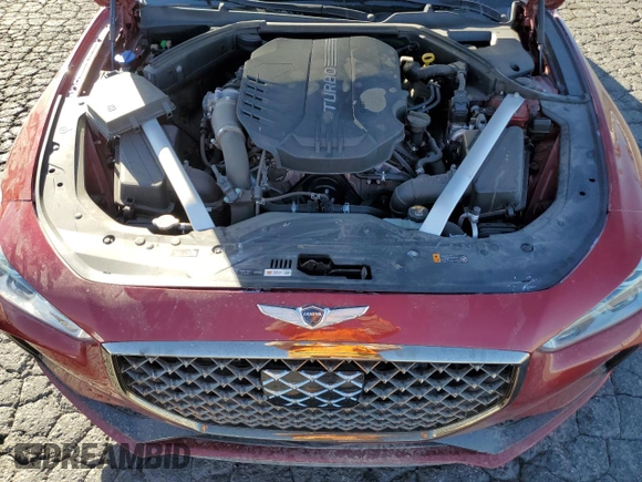 2019 Genesis G70 3.3T Advanced with VIN KMTG54LE2KU027924, listed as a Copart auction lot 42435405 with 47,200 mi miles and Salvage Title. Bid and sale history available at carsss.com. Image 11.