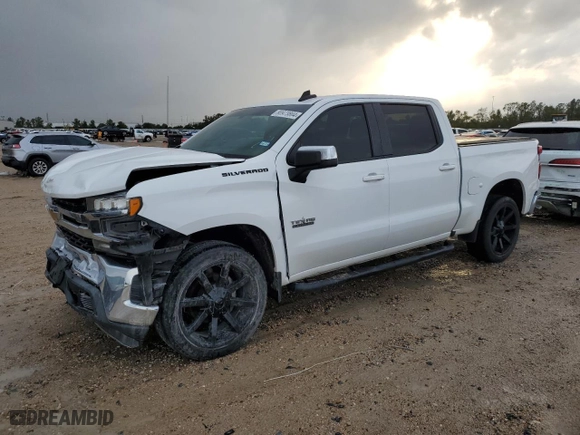 2019 Chevrolet Silverado 1500 LT with VIN 3GCPWCEK3KG199889, listed as a Copart auction lot 80973804 with 58,232 mi miles and Salvage Title. Bid and sale history available at carsss.com. Image 1.