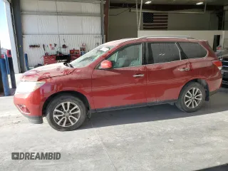 2015 Nissan Pathfinder SL z VIN 5N1AR2MM3FC685214, wystawiony jako Copart lot #55062835 z przebiegiem 121 867 mil mil oraz Szkoda całkowita • Salvage title. Historia ofert i sprzedaży dostępna na DreamBid. Obrazek 1.