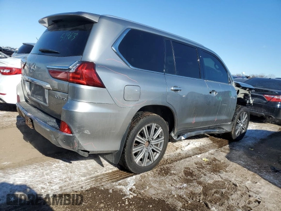 2016 Lexus LX 570 z VIN JTJHY7AXXG4202425, wystawiony jako Copart lot #45729455 z przebiegiem 156 666 mil mil oraz Szkoda całkowita • Salvage title. Historia ofert i sprzedaży dostępna na DreamBid. Obrazek 3.