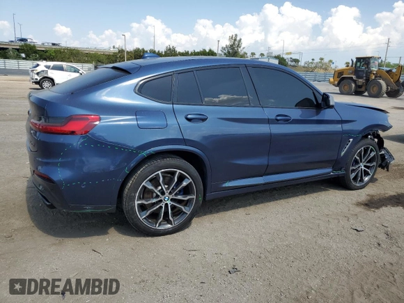 2019 BMW X4 M40i with VIN 5UXUJ5C57KLJ62744, listed as a Copart auction lot 43628303 with 31,448 mi miles. Bid and sale history available at carsss.com. Image 3.