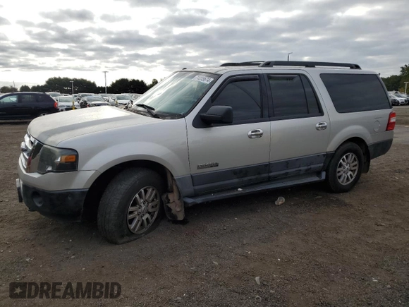 2007 Ford Expedition EL SSV with VIN 1FMFK16547LA19619, listed as a Copart auction lot 74055674 with 123,585 mi miles and Salvage Title. Bid and sale history available at carsss.com. Image 1.