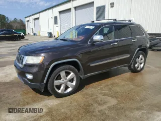 2011 Jeep Grand Cherokee Overland Summit with VIN 1J4RR6GT1BC617435, listed as a Copart auction lot 47730105 with 203,408 mi miles and Salvage Title. Bid and sale history available at carsss.com. Image 1.