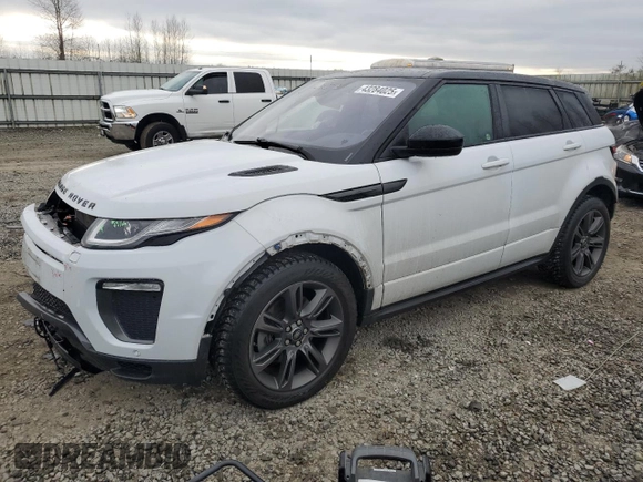 2018 Land Rover Range Rover Evoque SE Premium with VIN SALVC2RX0JH321380, listed as a Copart auction lot 43284025 with 53,788 mi miles and Salvage Title. Bid and sale history available at DreamBid. Image 1.