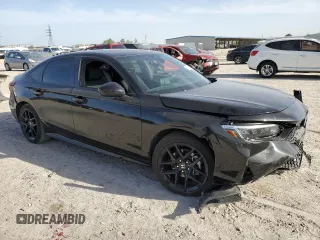 2025 Honda Civic Sedan Hybrid Sport with VIN 2HGFE4F88SH322529, listed as a Copart auction lot 49865135 with 11,007 mi miles and Salvage Title. Bid and sale history available at carsss.com. Image 4.