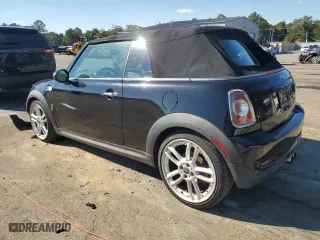 2011 MINI Cooper Convertible s with VIN WMWZP3C58BTX83417, listed as a Copart auction lot 73556814 with 70,130 mi miles and Salvage Title. Bid and sale history available at carsss.com. Image 2.