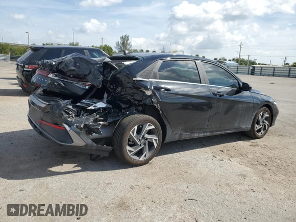 2024 Hyundai Elantra SEL with VIN KMHLS4DG7RU641279, listed as a Copart auction lot 49409654 with 1,473 mi miles and Non Repairable. Bid and sale history available at carsss.com. Image 3.