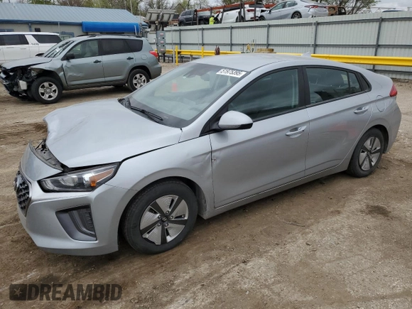 2022 Hyundai Ioniq Blue with VIN KMHC65LC0NU284899, listed as a Copart auction lot 51975395 with 96,100 mi miles and Salvage title. Bid and sale history available at DreamBid. Image 1.