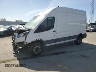 2023 Ford Transit Cargo with VIN 1FTBR1X82PKA22094, listed as a Copart auction lot 52645795 with 56,196 mi miles and Salvage Title. Bid and sale history available at carsss.com. Image 1.