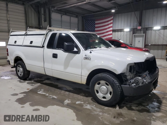 2008 Ford F-150 XL with VIN 1FTRF12218KE99420, listed as a Copart auction lot 44767035 with 180,556 mi miles and Salvage Title. Bid and sale history available at carsss.com. Image 4.