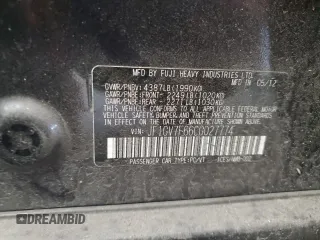 2012 Subaru Impreza Sedan WRX WRX Premium with VIN JF1GV7F66CG027774, listed as a Copart auction lot 47262455 with 219,789 mi miles and Salvage Title. Bid and sale history available at carsss.com. Image 12.