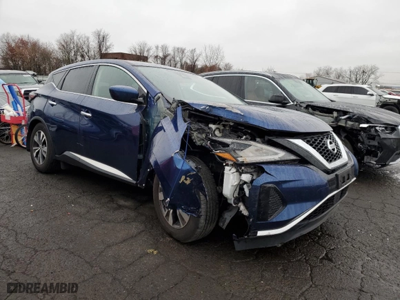 2022 Nissan Murano S with VIN 5N1AZ2AS9NC108754, listed as a Copart auction lot 83226194 with 53,940 mi miles and Salvage Title. Bid and sale history available at carsss.com. Image 4.