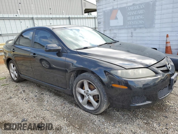2008 Mazda 6 i Sport VE with VIN 1YVHP80C085M46018, listed as a Copart auction lot 52190595 with 169,729 mi miles and Salvage Title. Bid and sale history available at carsss.com. Image 4.