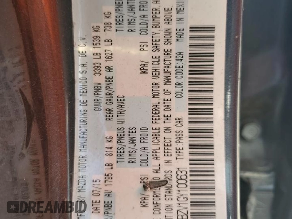 2016 Scion iA with VIN 3MYDLBZV1GY100631, listed as a Copart auction lot 67926264 with 103,550 mi miles and Clean Title. Bid and sale history available at carsss.com. Image 12.
