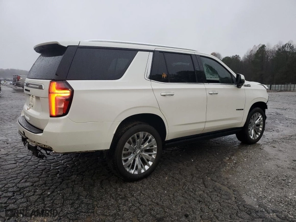 2021 Chevrolet Tahoe High Country with VIN 1GNSKTKL8MR152144, listed as a Copart auction lot 83862264 with 85,865 mi miles and Salvage Title. Bid and sale history available at carsss.com. Image 3.